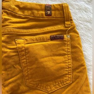 7 for all mankind Mustard corduroy - size 25